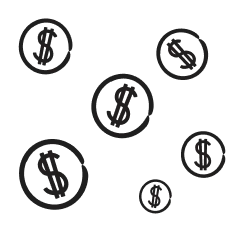 Coins graphics medium