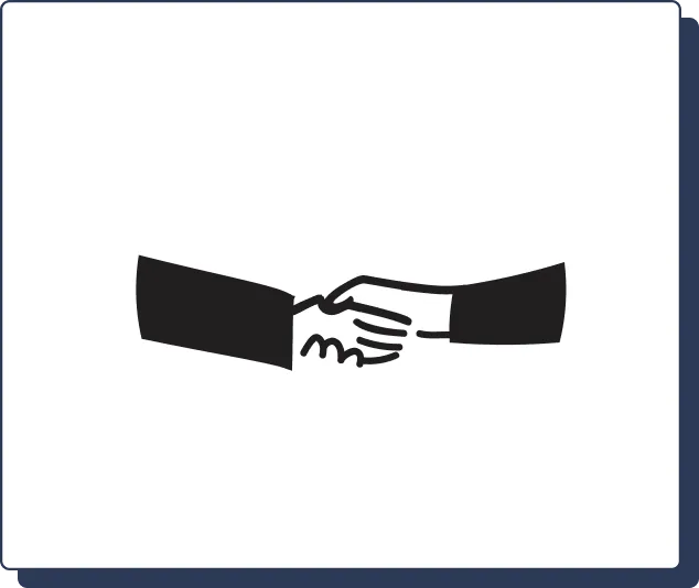 Hand shake graphics