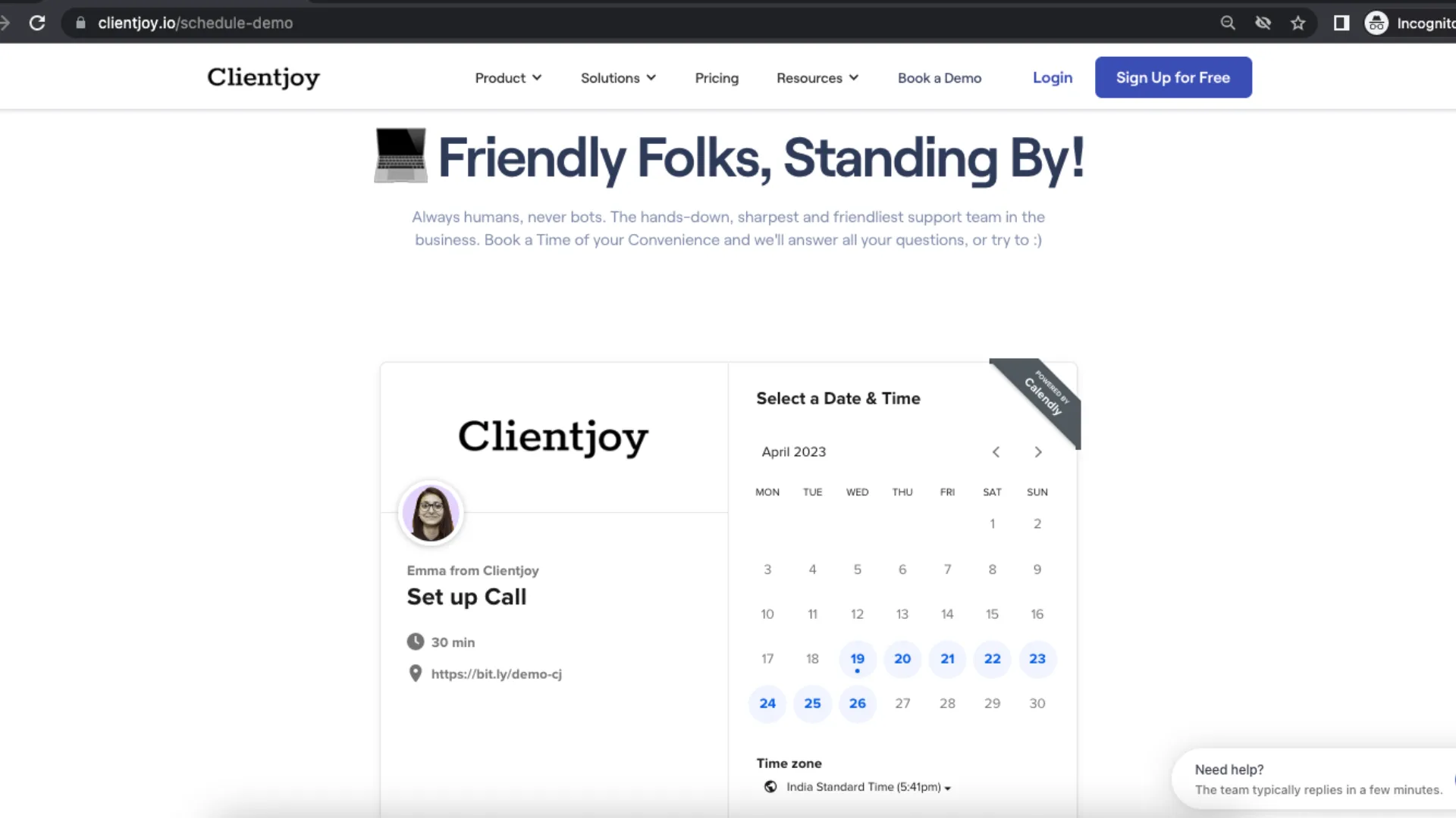 Clientjoy Book a Demo