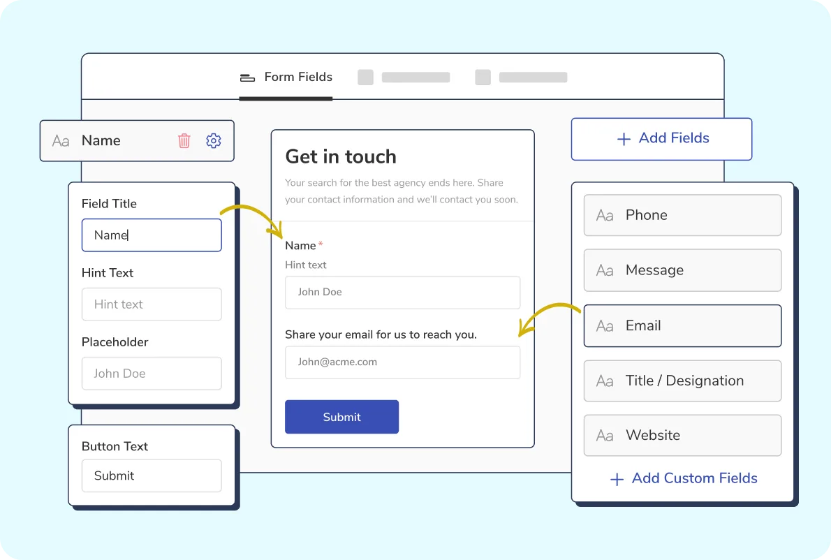 Build forms without writing a single line of code