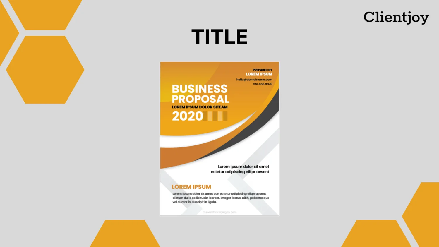 business proposal