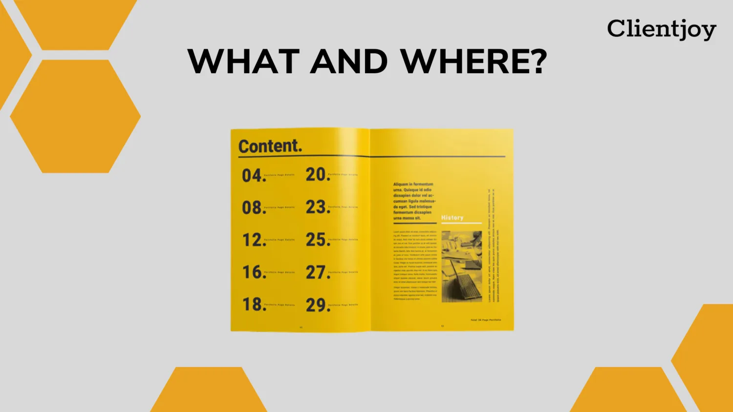create a table of contents