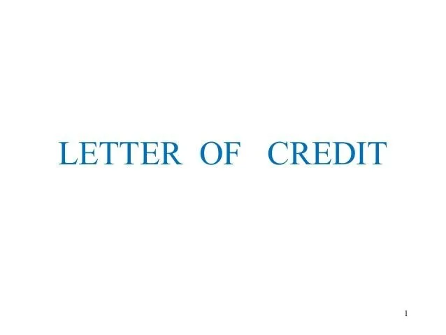 letter of credit