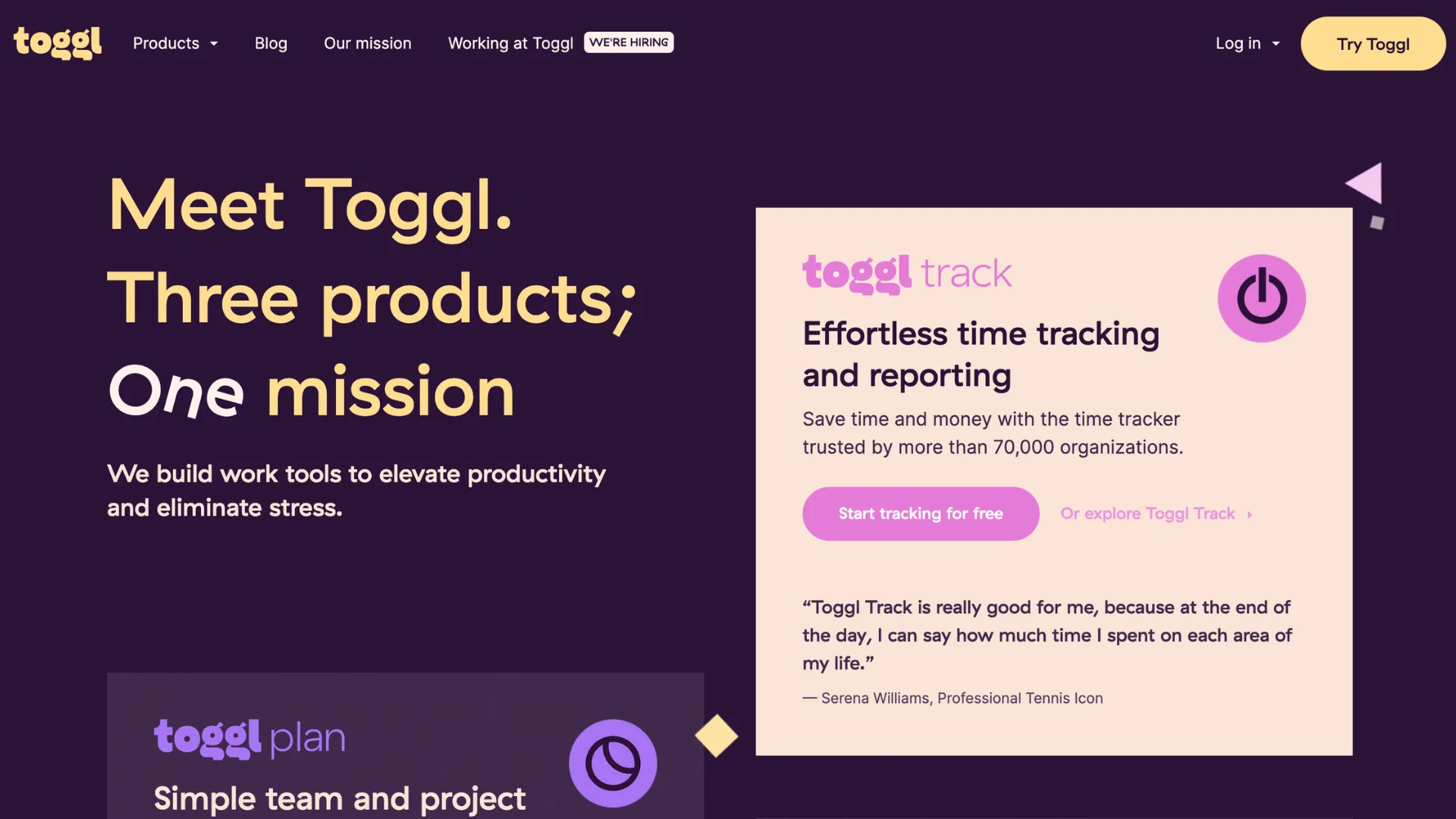 Toggl Track is a time management software for agencies to improve productivity