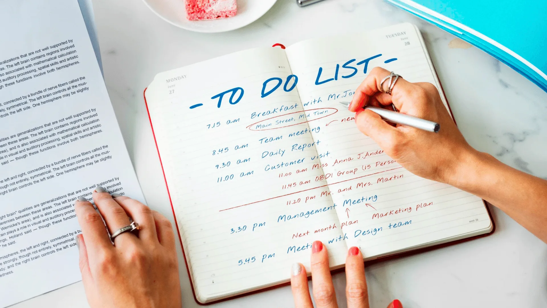 Make 20a 20to do 20list 20for 20the 20day