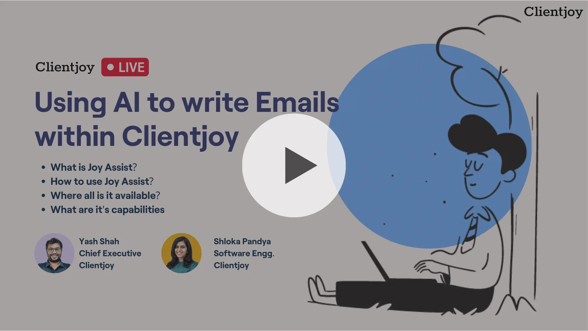 Use AI to write Emails within Clientjoy