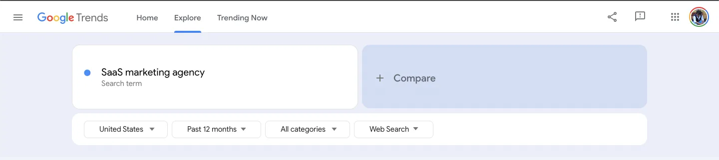 Google trends 