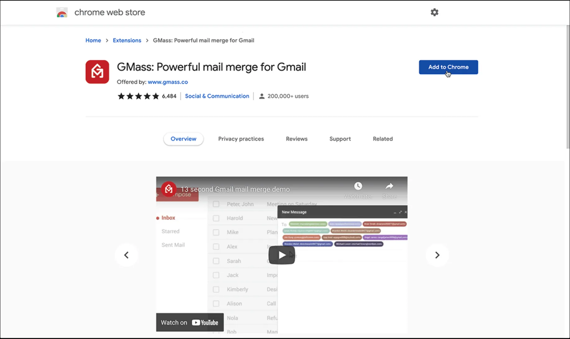 GMass | Mail merge for Gmail
