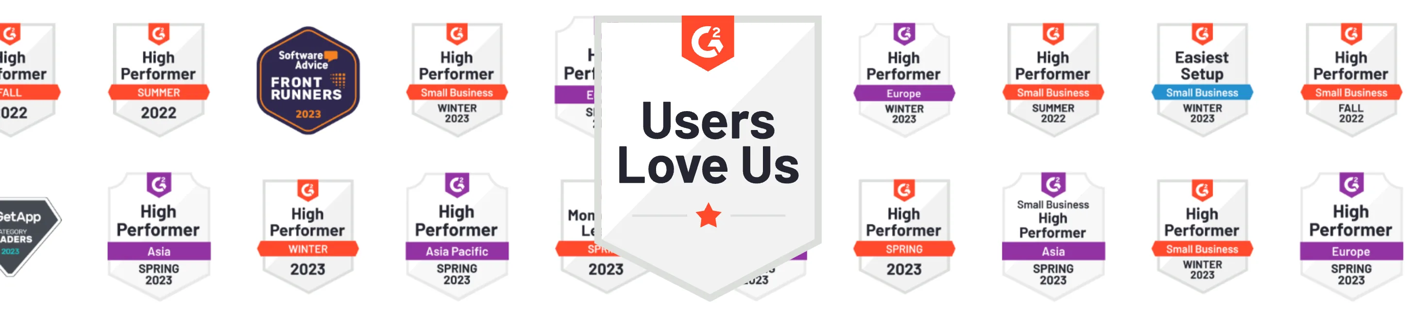 G2 Badges of Clientjoy Agency Management CRM