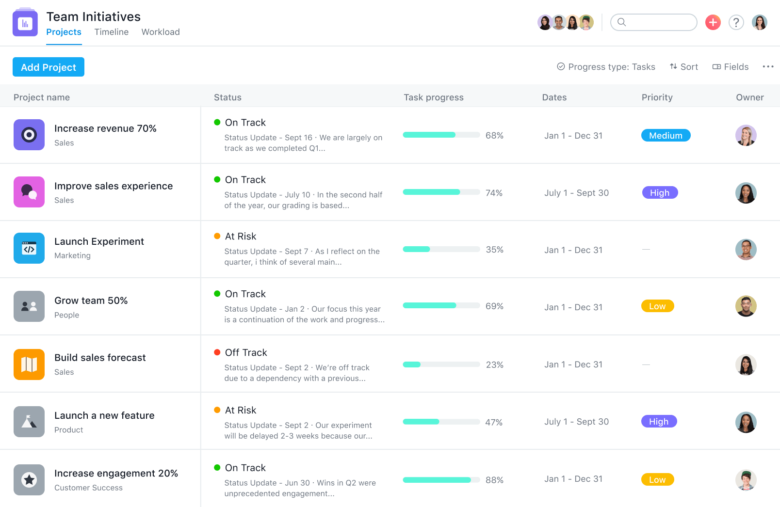 Manage your team's work, projects, & tasks online • Asana