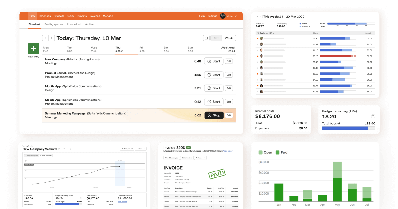 Time Tracking Software With Invoicing | Harvest