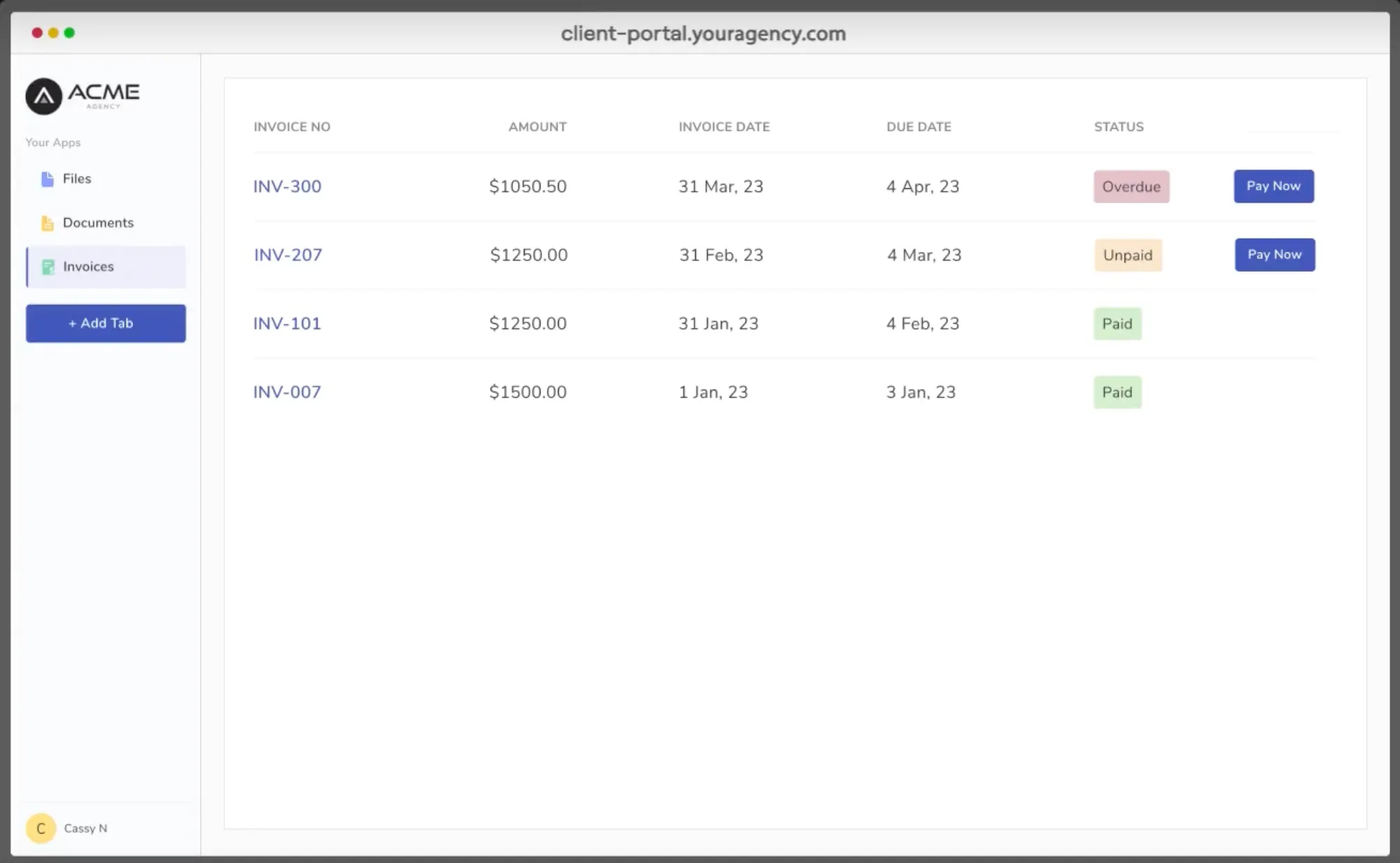 Share Invoices with Clients on Clientjoy Client Portal