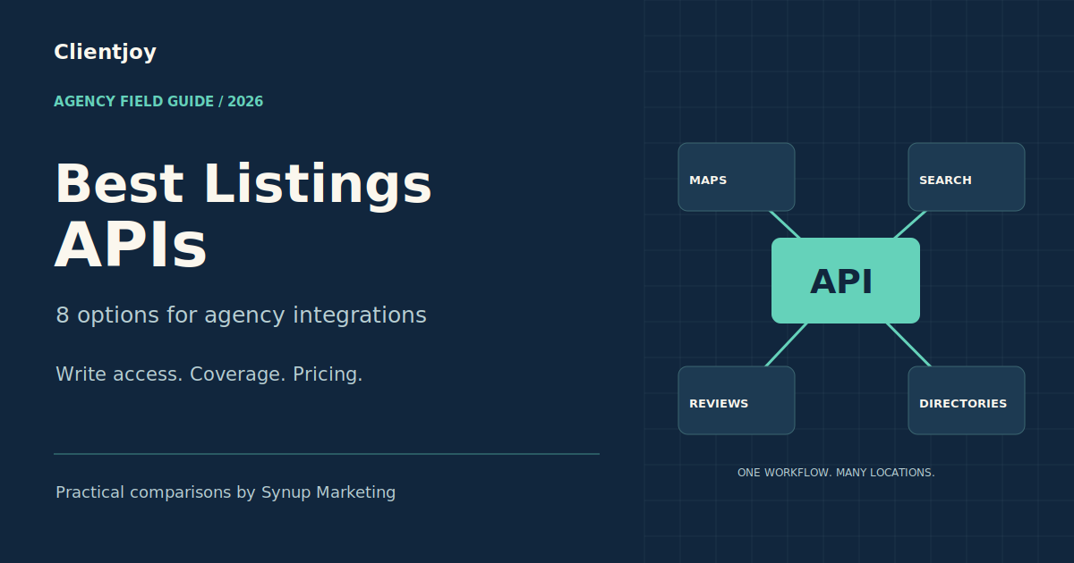 Listings APIs guide for agencies